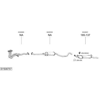 Výfukový systém BOSAL SYS06757