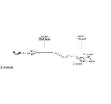 Výfukový systém BOSAL SYS06786