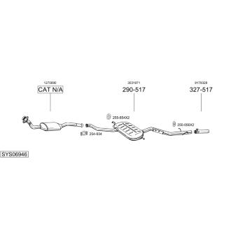 Výfukový systém BOSAL SYS06946