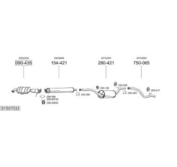Výfukový systém BOSAL SYS07033