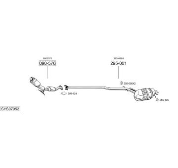Výfukový systém BOSAL SYS07052