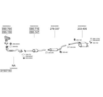 Výfukový systém BOSAL SYS07150