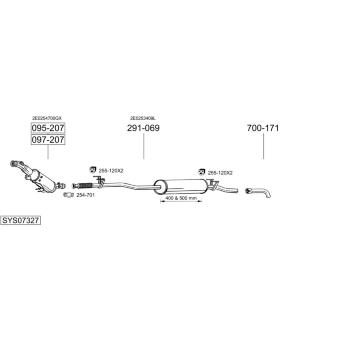 Výfukový systém BOSAL SYS07327