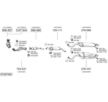 Výfukový systém BOSAL SYS07469
