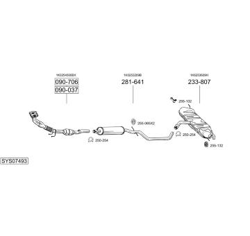 Výfukový systém BOSAL SYS07493