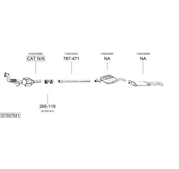 Výfukový systém BOSAL SYS07541