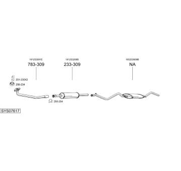 Výfukový systém BOSAL SYS07617