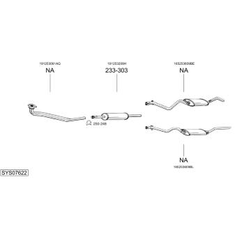 Výfukový systém BOSAL SYS07622