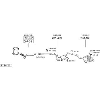 Výfukový systém BOSAL SYS07631