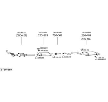 Výfukový systém BOSAL SYS07659