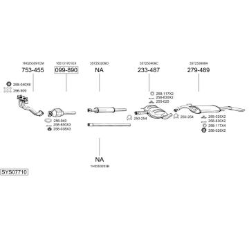 Výfukový systém BOSAL SYS07710