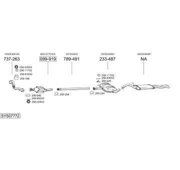 Výfukový systém BOSAL SYS07772