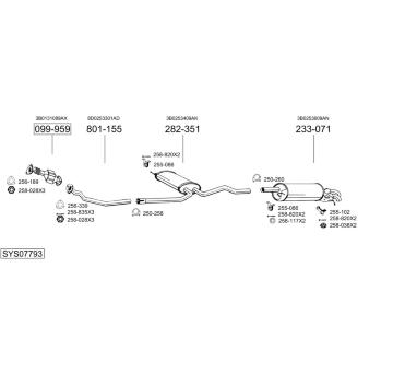 Výfukový systém BOSAL SYS07793