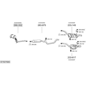 Výfukový systém BOSAL SYS07806