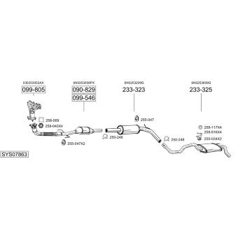 Výfukový systém BOSAL SYS07863