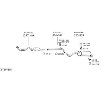 Výfukový systém BOSAL SYS07898