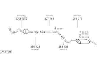 Výfukový systém BOSAL SYS07918