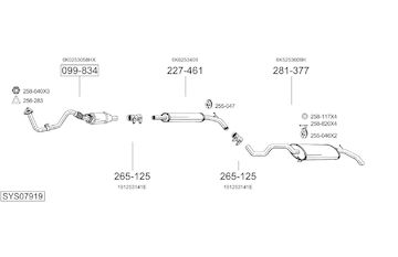 Výfukový systém BOSAL SYS07919