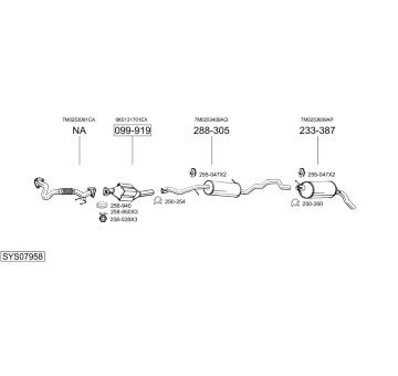 Výfukový systém BOSAL SYS07958