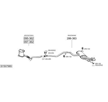 Výfukový systém BOSAL SYS07969