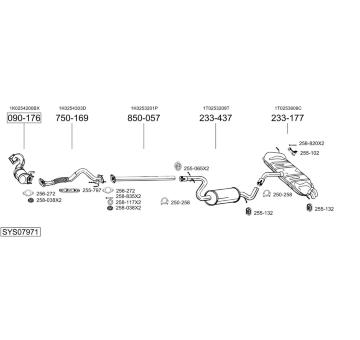Výfukový systém BOSAL SYS07971
