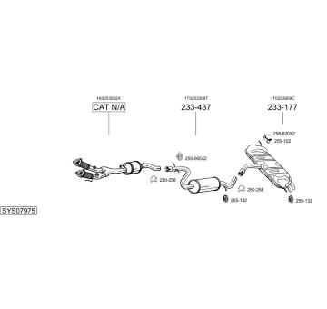 Výfukový systém BOSAL SYS07975