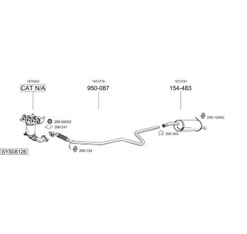 Výfukový systém BOSAL SYS08126