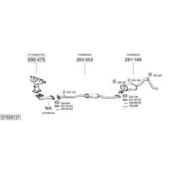 Výfukový systém BOSAL SYS08137