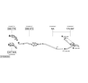 Výfukový systém BOSAL SYS08354