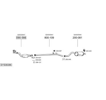 Výfukový systém BOSAL SYS08386