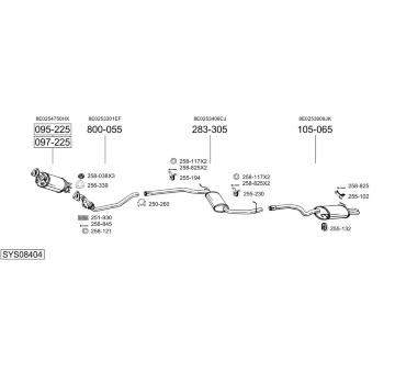 Výfukový systém BOSAL SYS08404
