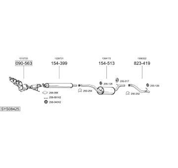 Výfukový systém BOSAL SYS08425