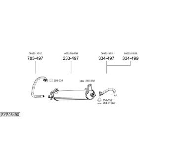 Výfukový systém BOSAL SYS08490