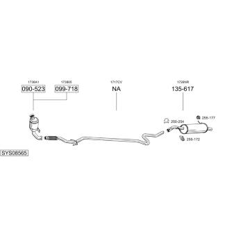 Výfukový systém BOSAL SYS08565