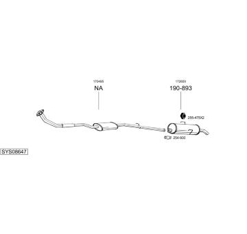 Výfukový systém BOSAL SYS08647