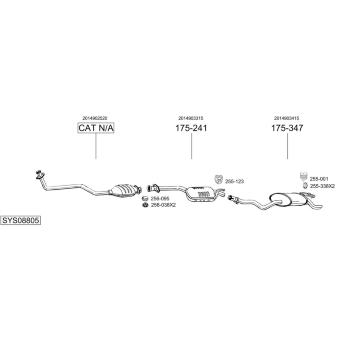 Výfukový systém BOSAL SYS08805