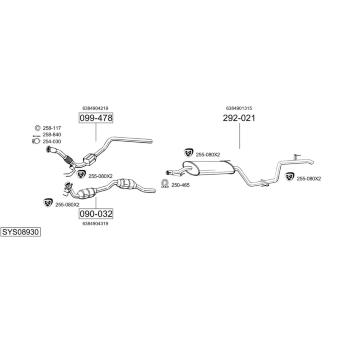 Výfukový systém BOSAL SYS08930
