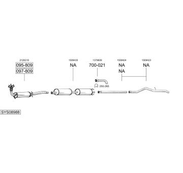 Výfukový systém BOSAL SYS08988