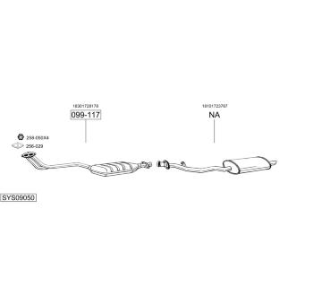 Výfukový systém BOSAL SYS09050