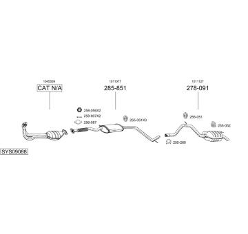Výfukový systém BOSAL SYS09088