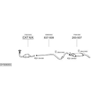 Výfukový systém BOSAL SYS09353
