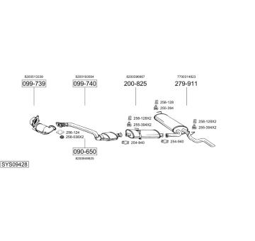 Výfukový systém BOSAL SYS09428