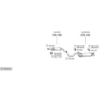 Výfukový systém BOSAL SYS09444