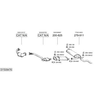 Výfukový systém BOSAL SYS09476