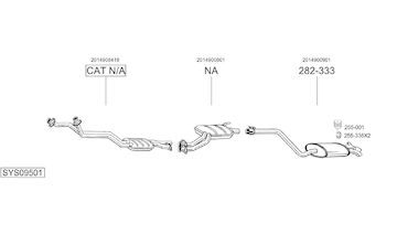 Výfukový systém BOSAL SYS09501