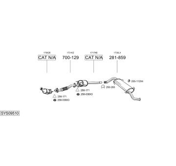 Výfukový systém BOSAL SYS09510