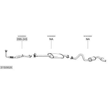 Výfukový systém BOSAL SYS09528