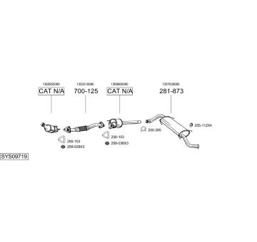 Výfukový systém BOSAL SYS09719
