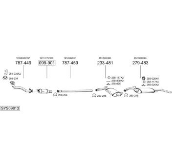 Výfukový systém BOSAL SYS09813