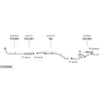 Výfukový systém BOSAL SYS09966
